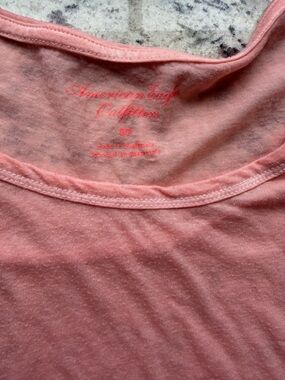 American Eagle Outfitters Coral Pink Scoop Neck Tank